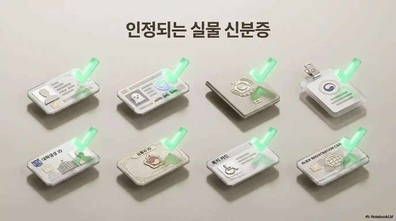 사전투표에 인정되는 실물 신분증