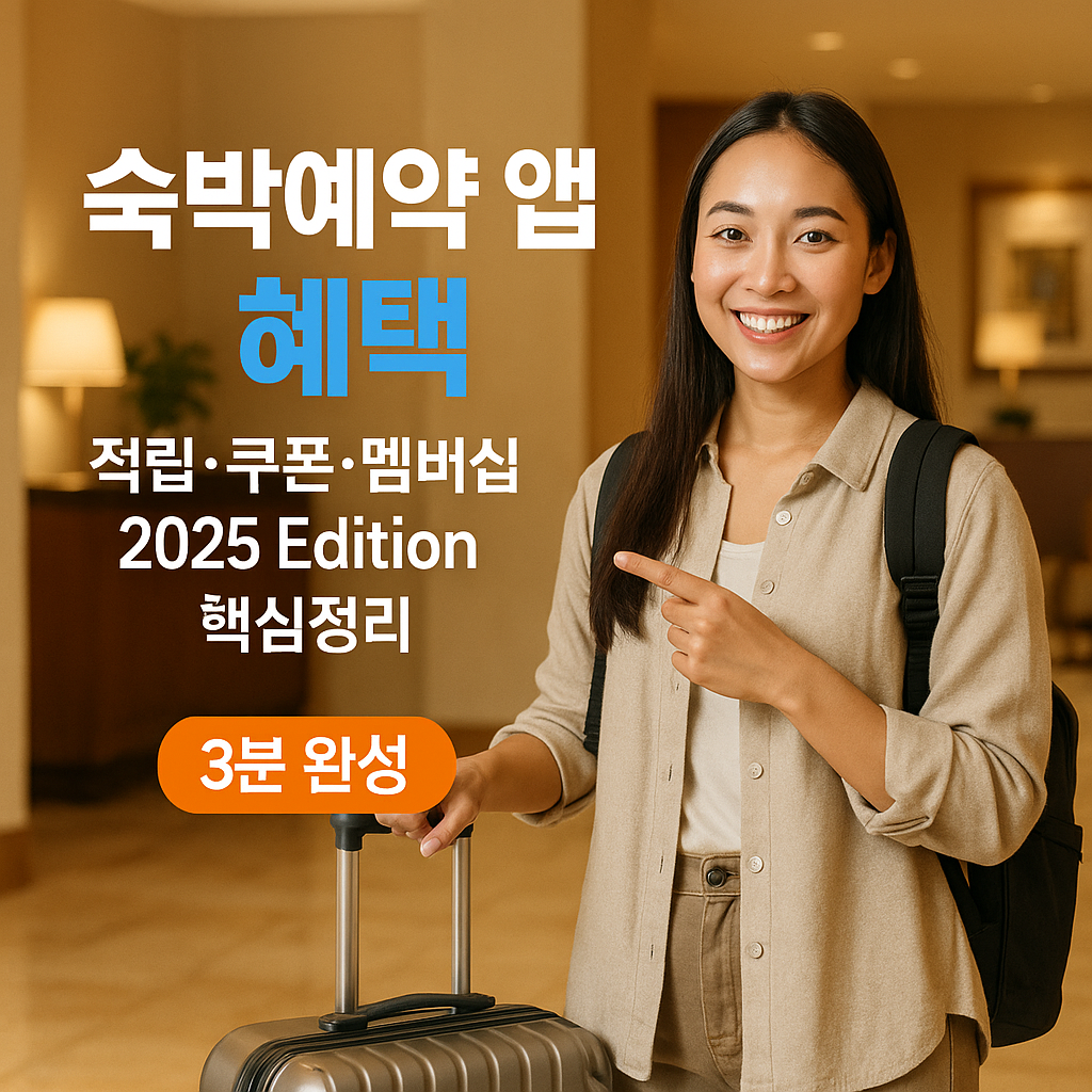 숙박예약 앱 혜택 | 적립·쿠폰·멤버십 2025 Edition 핵심정리