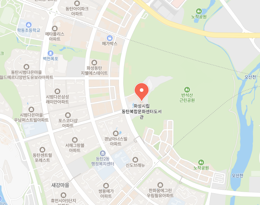 동탄복합문화센터도서관_지도