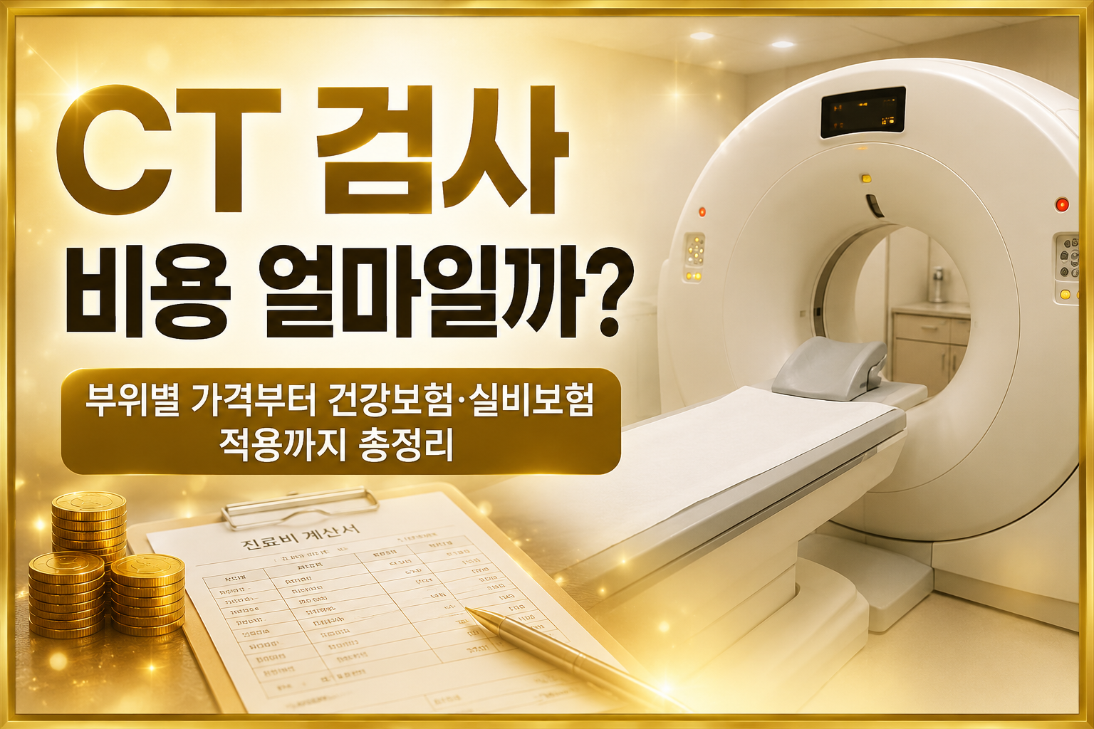 CT 검사 비용 얼마일까? 부위별 가격과 건강보험&middot;실비보험 적용 여부를 안내하는 CT 검사 비용 썸네일