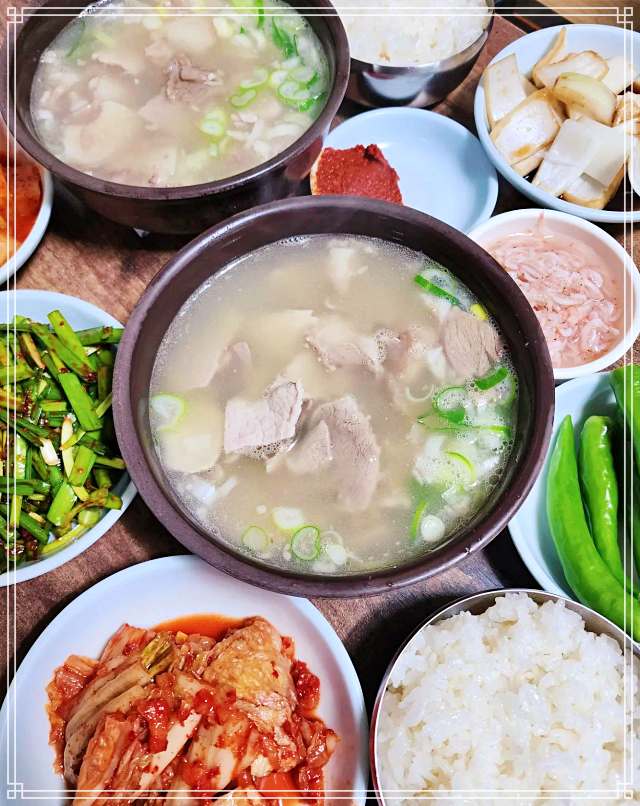 6시 내고향 수성구 지산동 목련시장 순대국밥, 족발정식 맛집