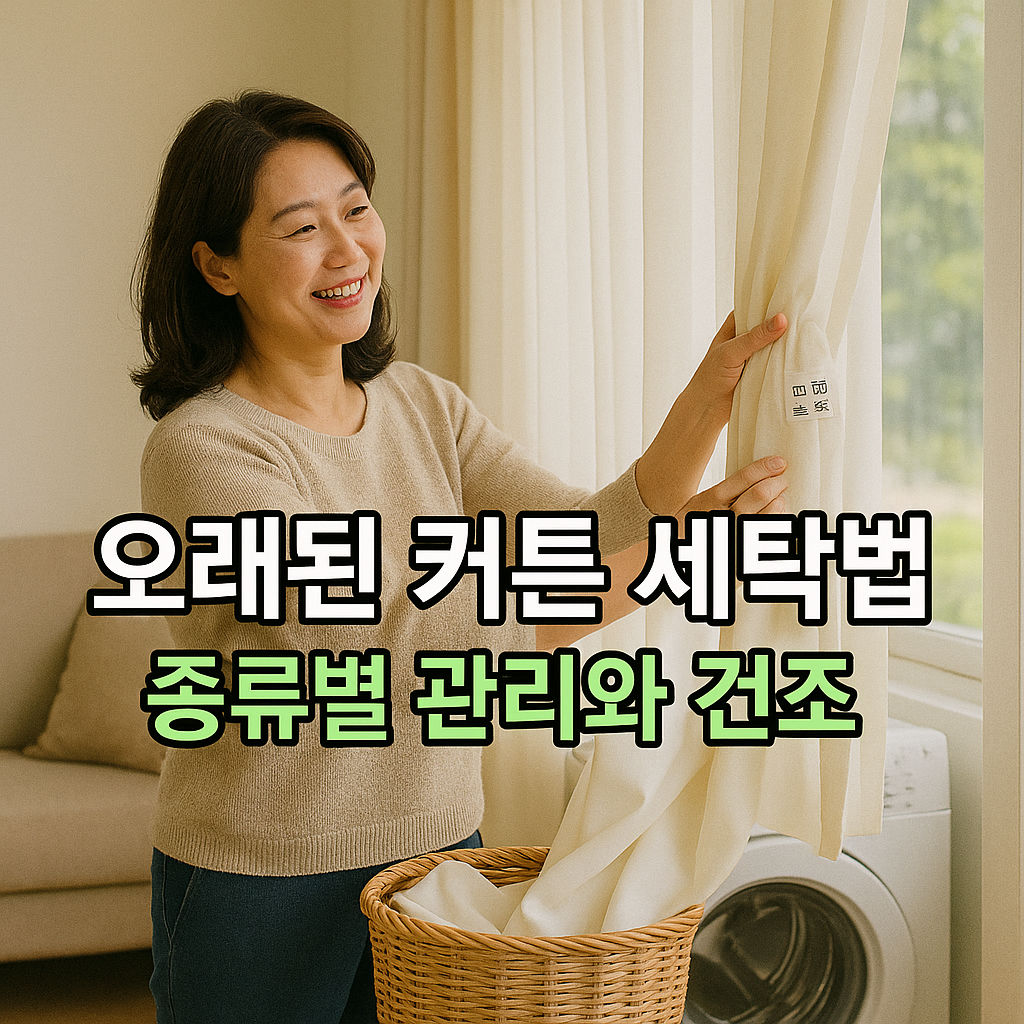 오래된 커튼 세탁과 관리법