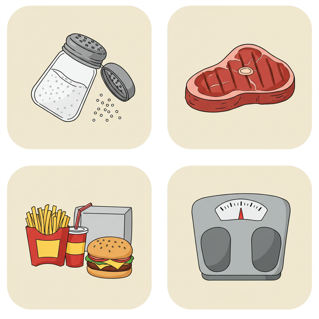 염분, 단백질, 비만 등 요로결석 위험 요인