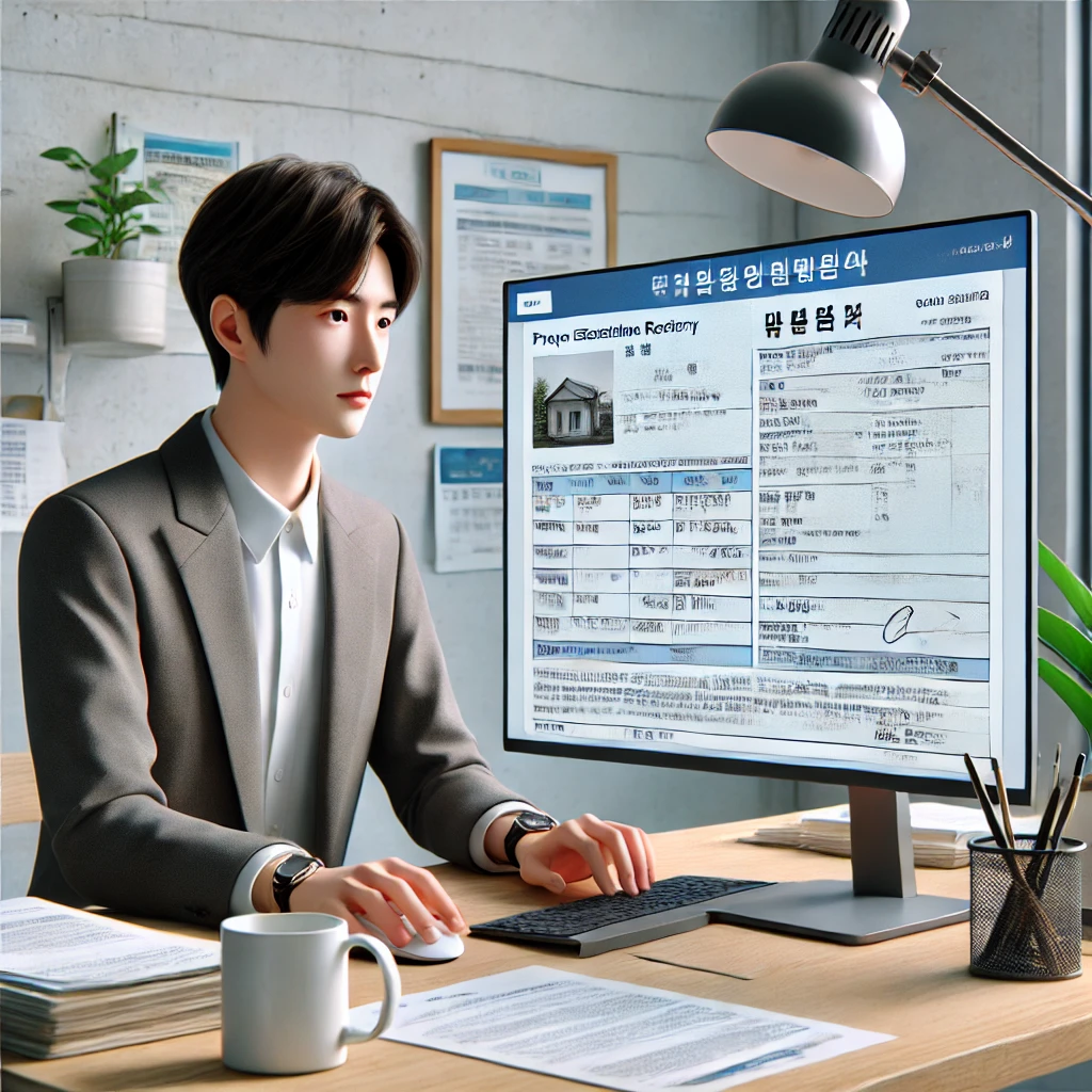 청년-등기부등본-확인-모습-사진