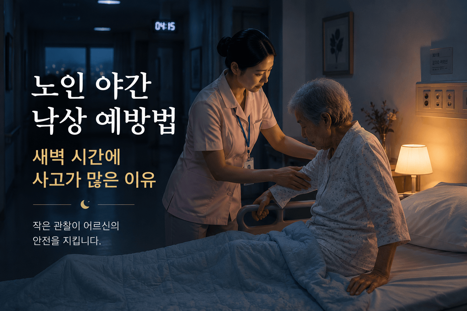 노인 야간 낙상 예방