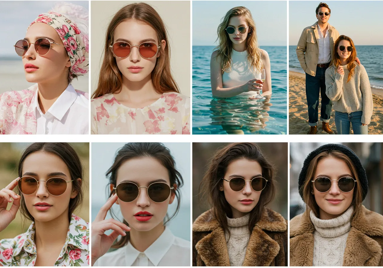 계절별 선글라스 스타일링 2025 트렌드