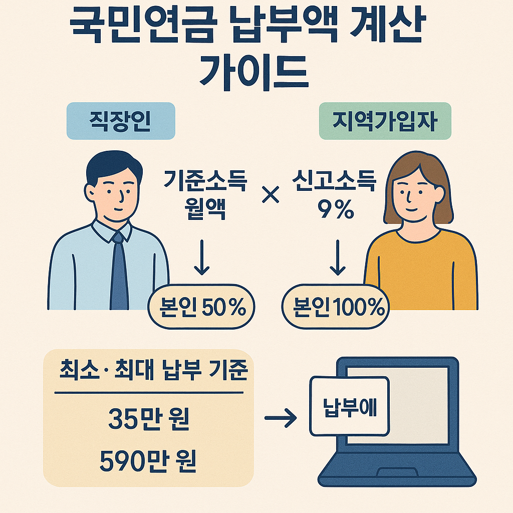 국민연금 납부액 계산 가이드