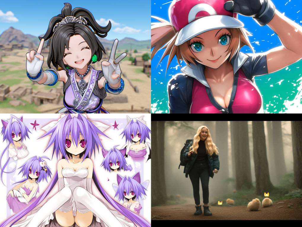 트레이너 아바타가 봄꽃 테마 의상을 착용한 모습