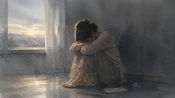 INFJ는 믿었던 사람에게 실망할 때, 이해받지 못한다고 느낄 때, 그리고 오래 참아 온 감정이 한계에 도달할 때 가장 깊이 무너집니다에 관한 그림입니다