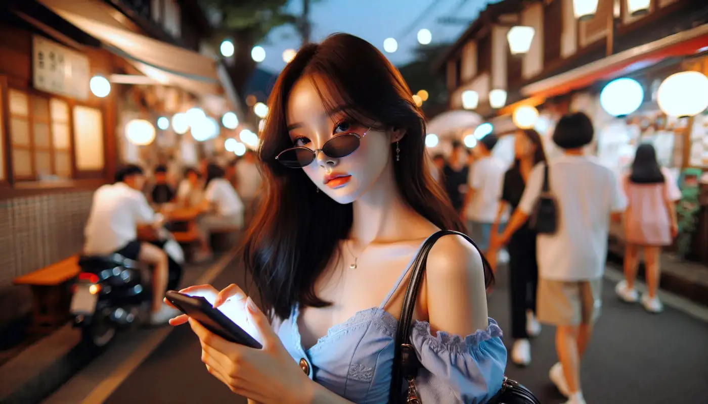 카톡-차단-확인-방법을-사용하는-여성의-모습