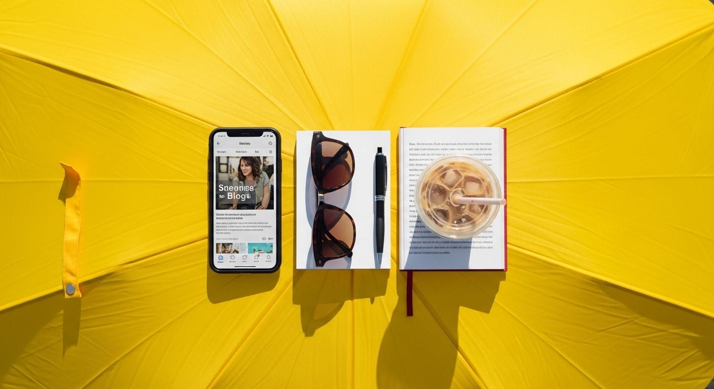 노란 우산 위로