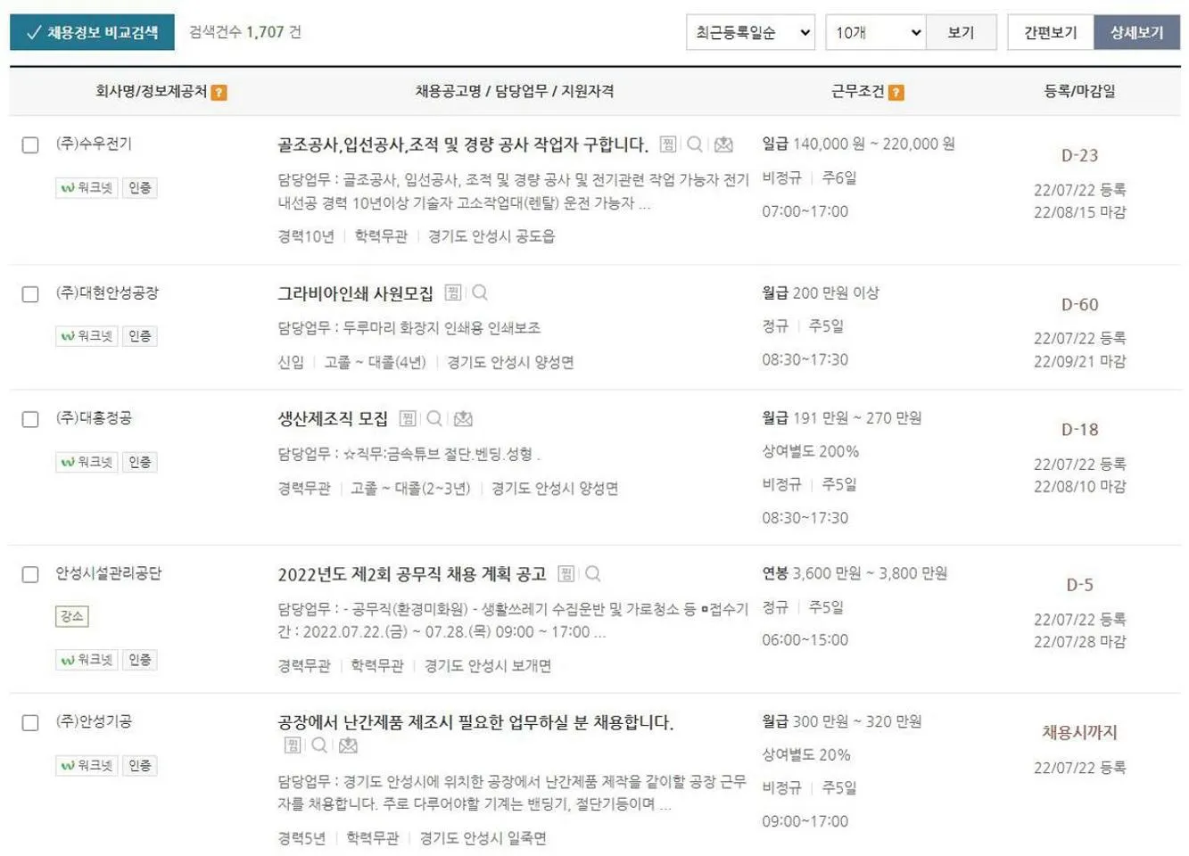 안성 일자리센터