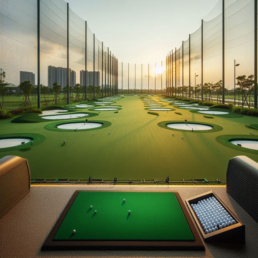 실외골프연습장 배경