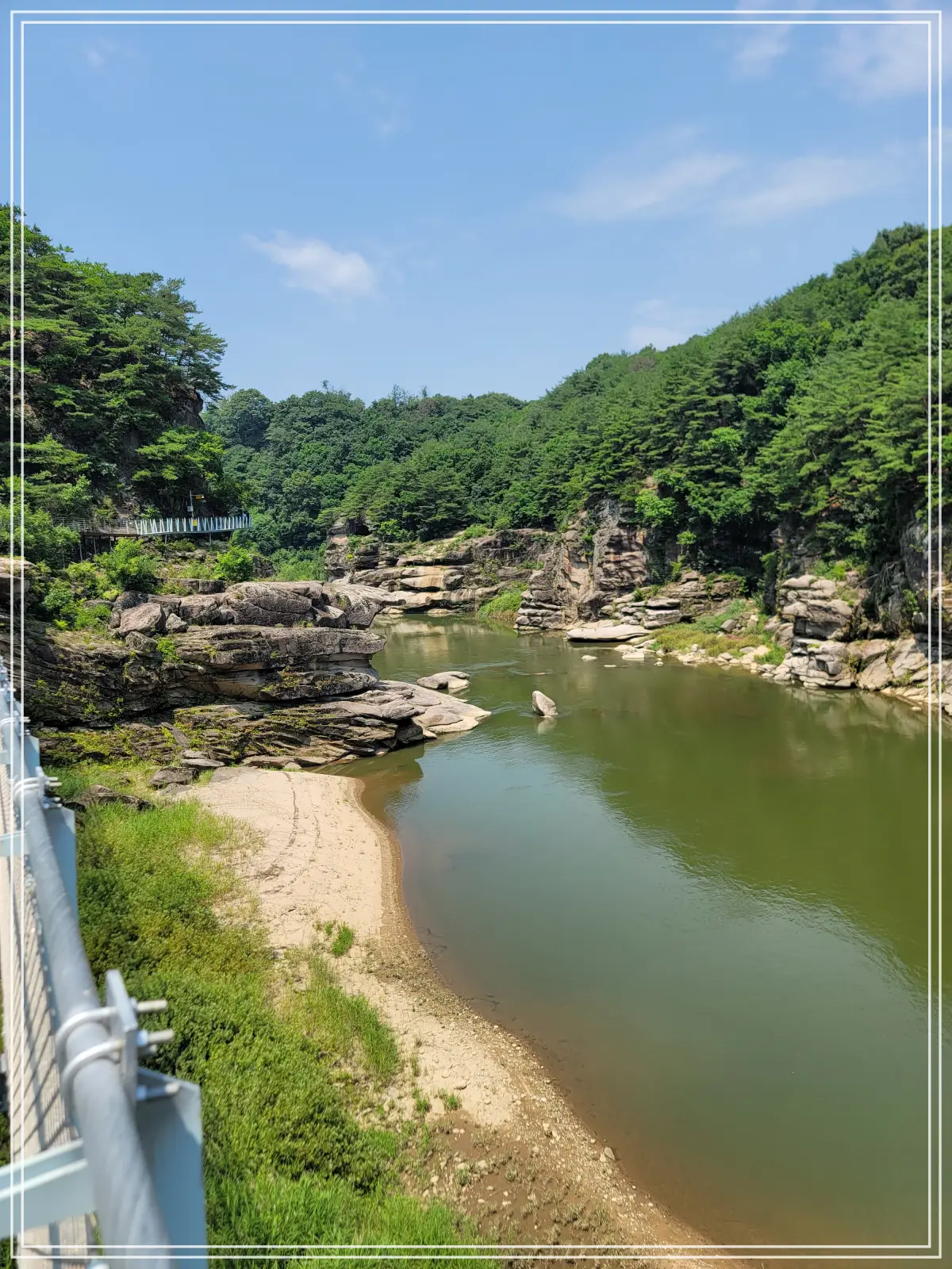한탄강-주상절리길-화강암교-뒤-전경