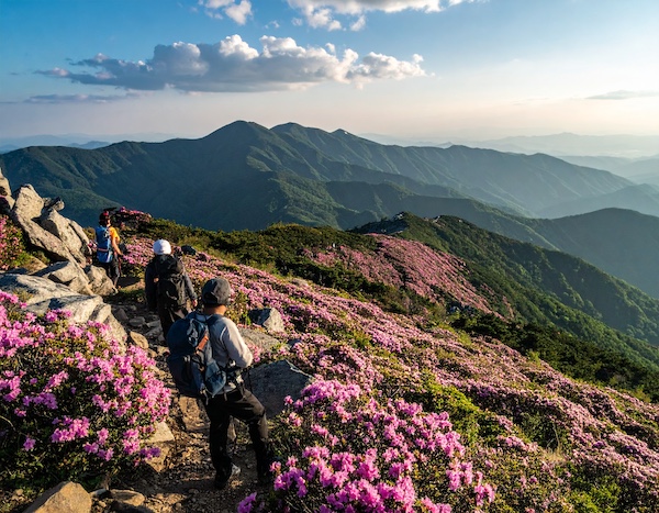 황매산철쭉축제 황매산정상 가는 등산 코스