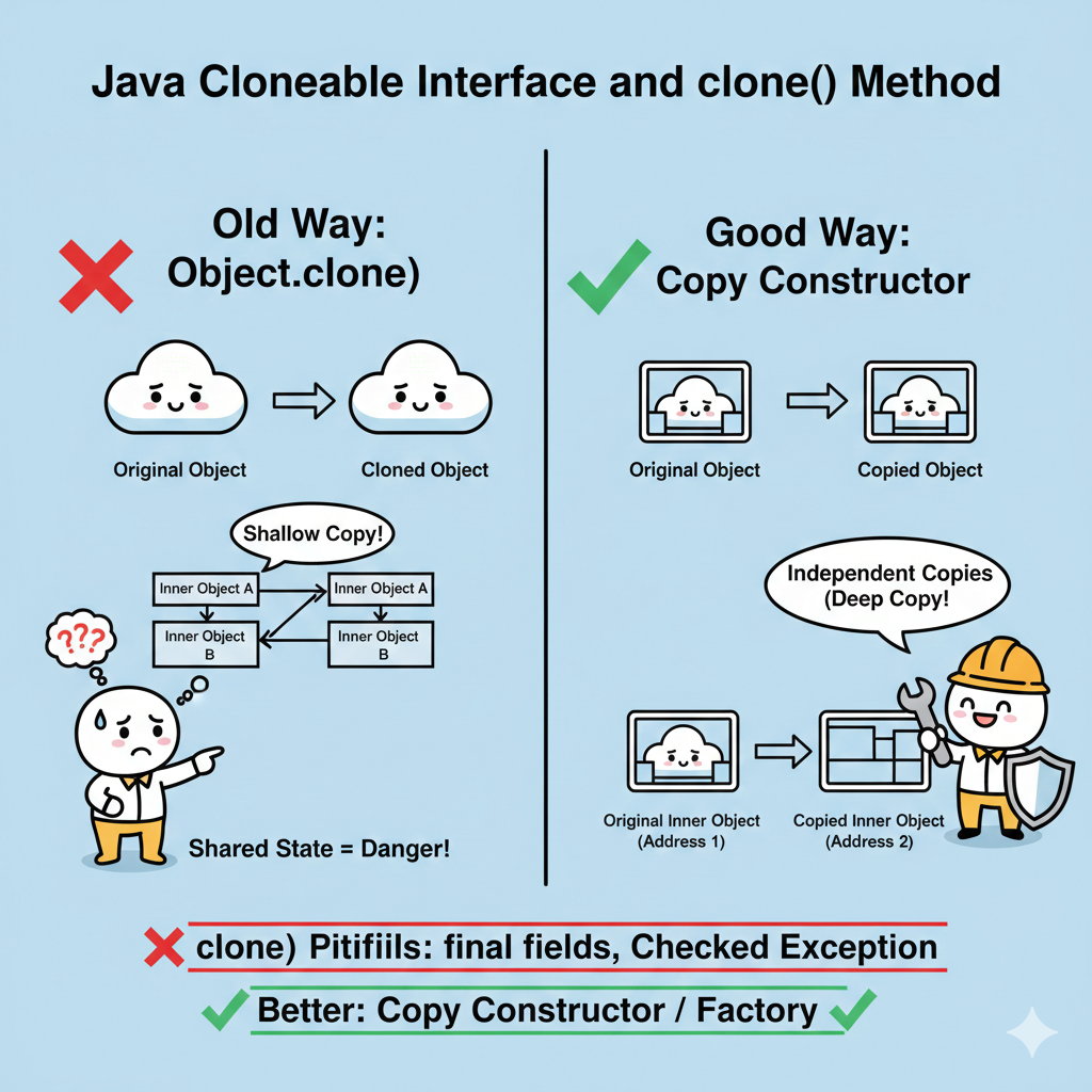 Cloneable 인터페이스와 clone() 메서드