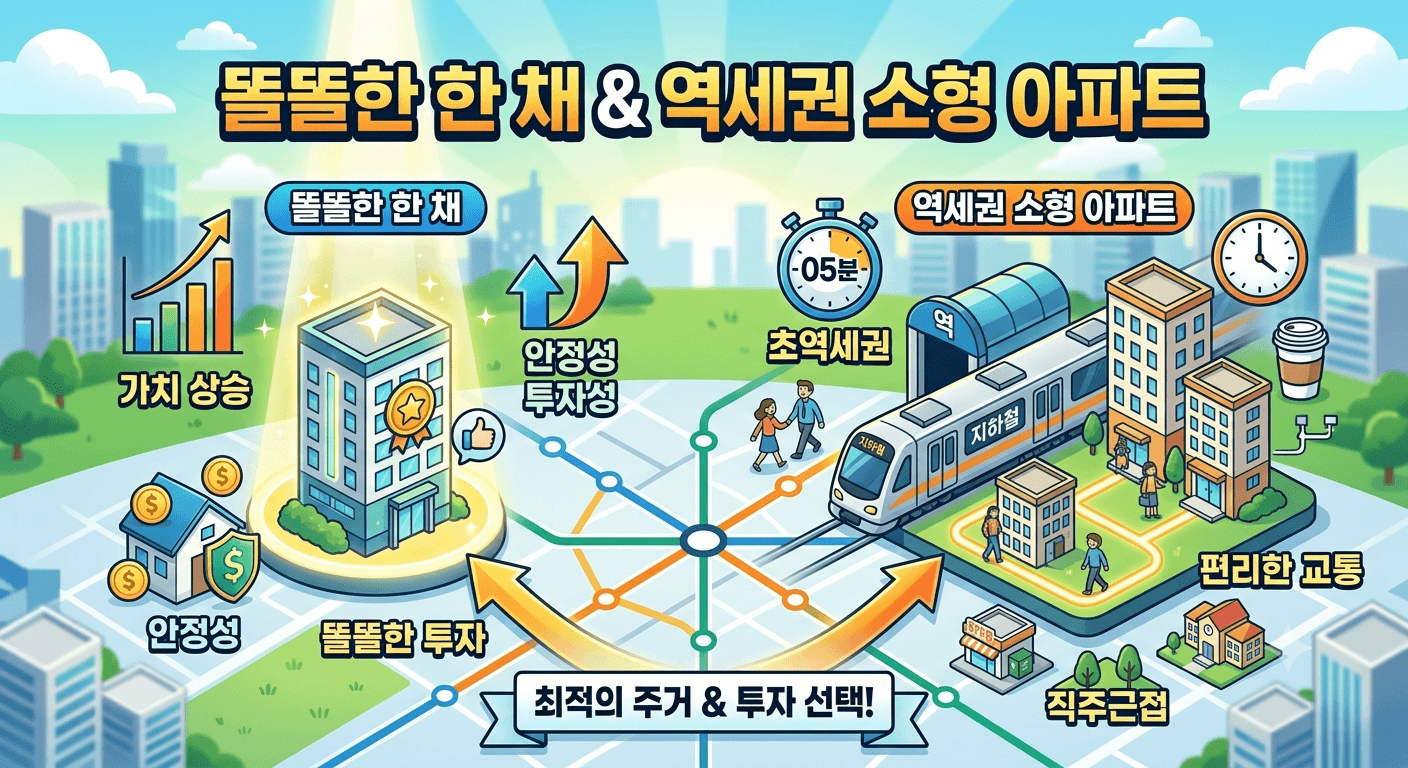 뜨겁게 부상한 두 개의 키워드 ‘똘똘한 한 채’와 ‘역세권 소형 아파트’