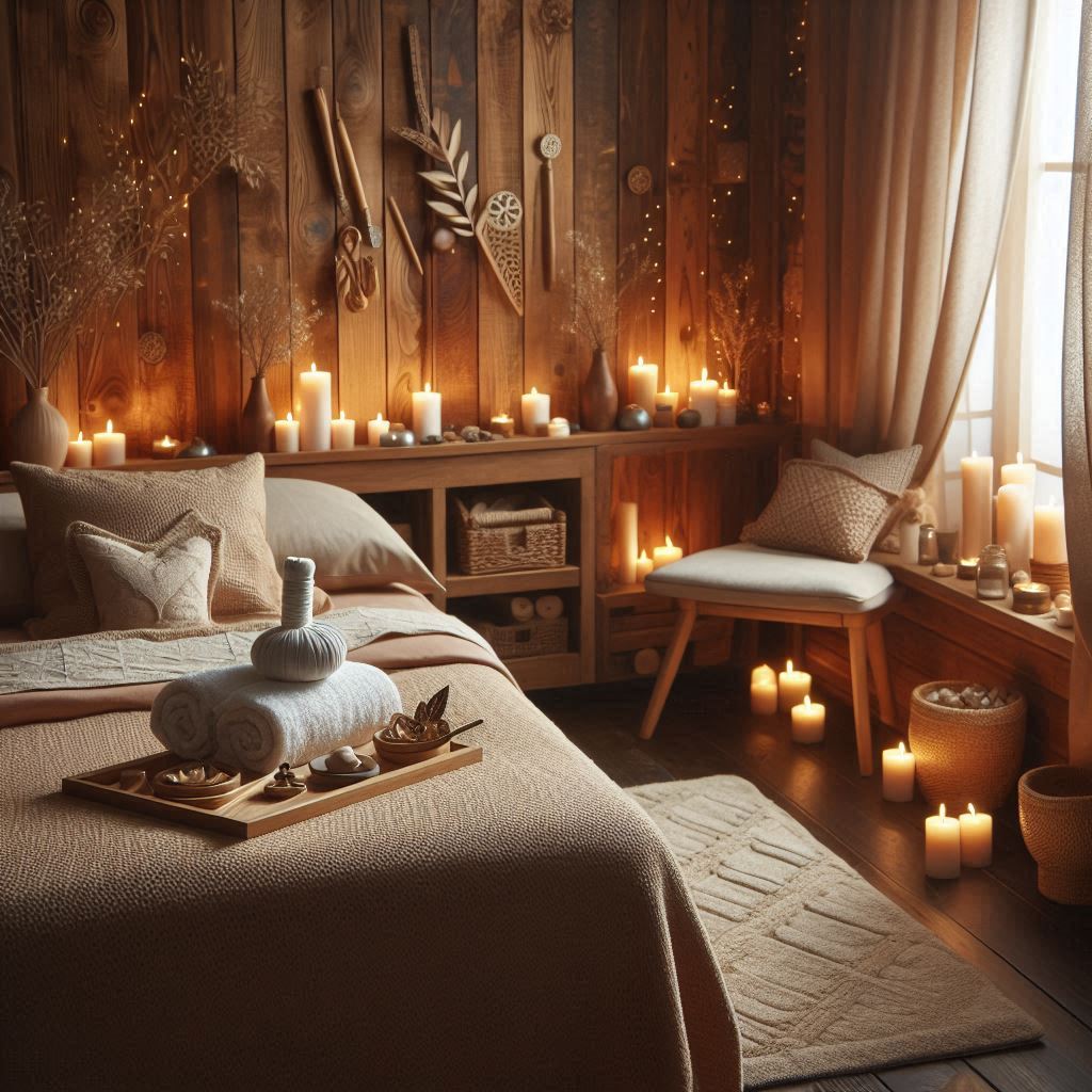 피부,체형관리 샵 배경