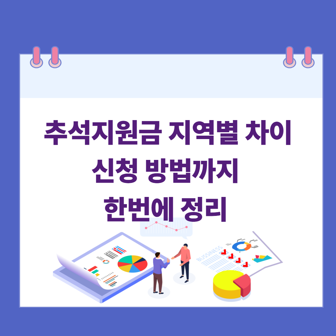 추석지원금 지역별 차이, 신청 방법까지 한번에 정리 관련 이미지