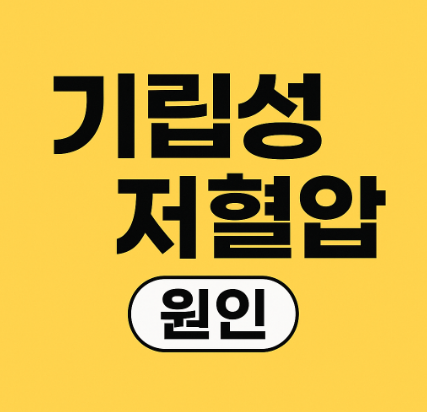 기립성 저혈압 원인