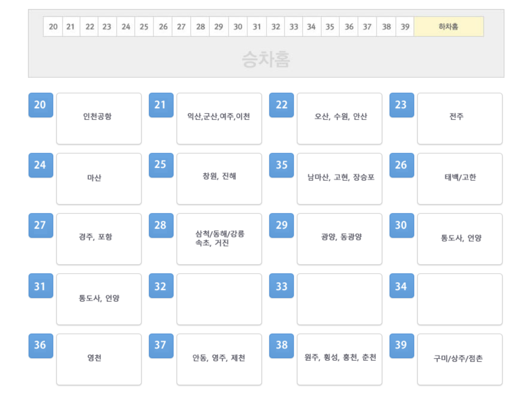 부산시외버스터미널시간표및예매