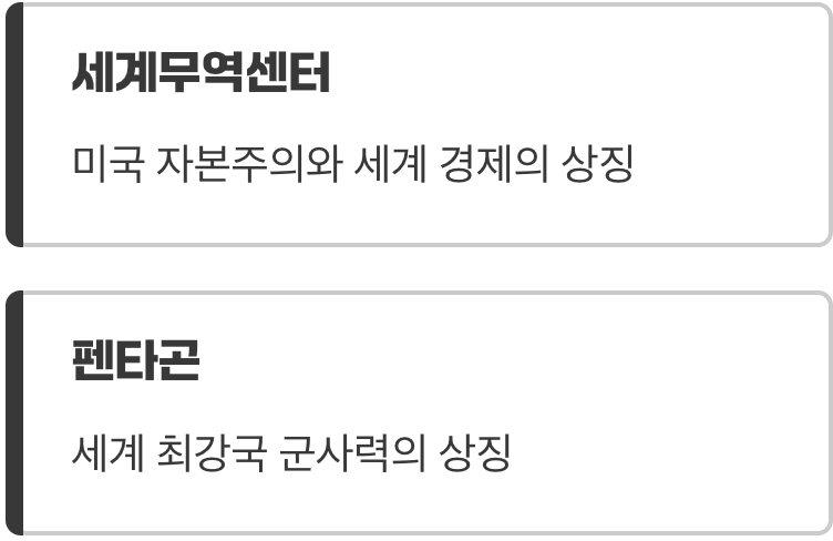 왜 세계무역센터와 펜타곤이었을까?