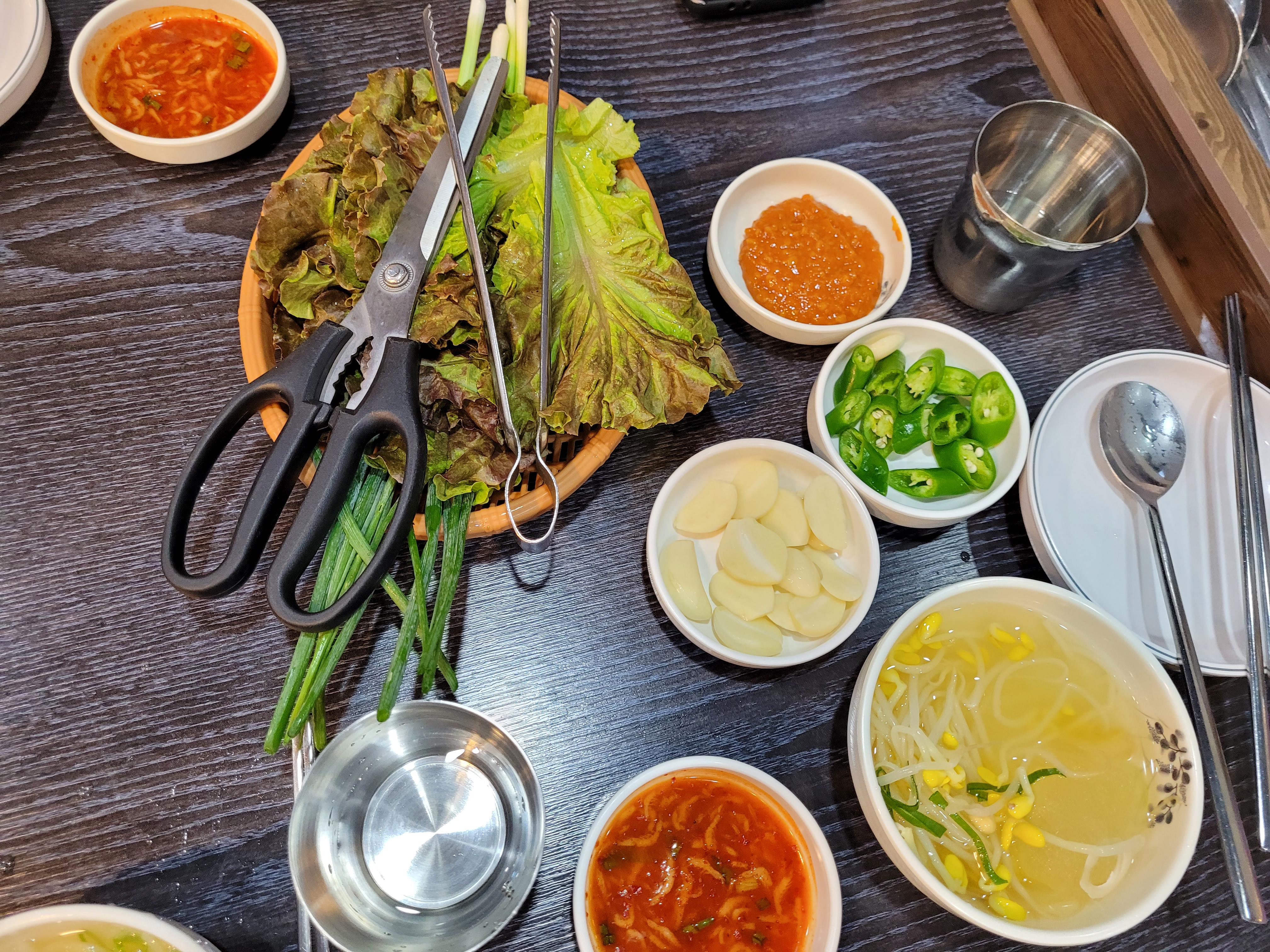 족발 기본 반찬