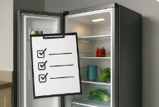 내부 선반에 흔들리는 물건 정리