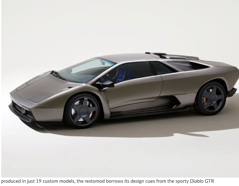기이한 람보르기니 디아블로 하이퍼카 VIDEO: Eccentrica's restomod lamborghini diablo hypercar in 3D-printed titanium oozes retro look