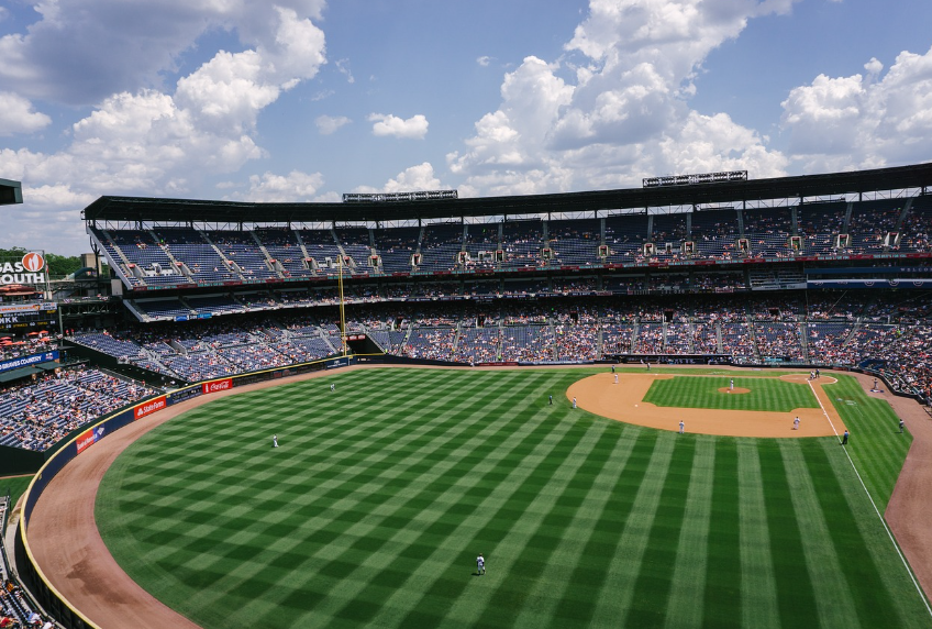 미국 프로야구장 외야 사진