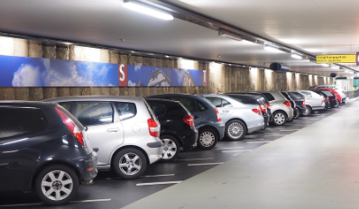 주차장 예약해서 주차한 모습