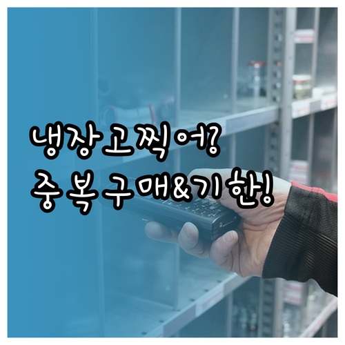 냉장고 사진 한 장으로 중복 구매 막..