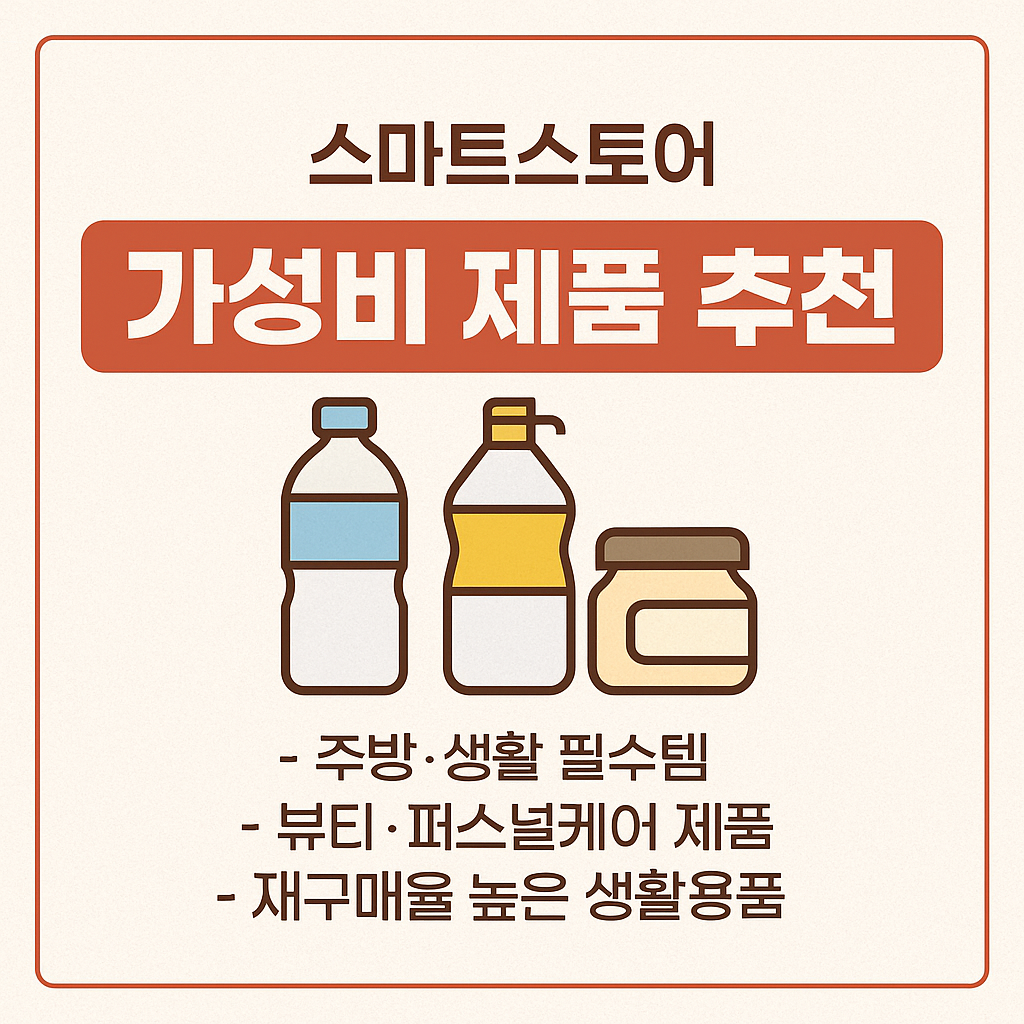 스마트스토어 가성비 제품 추천