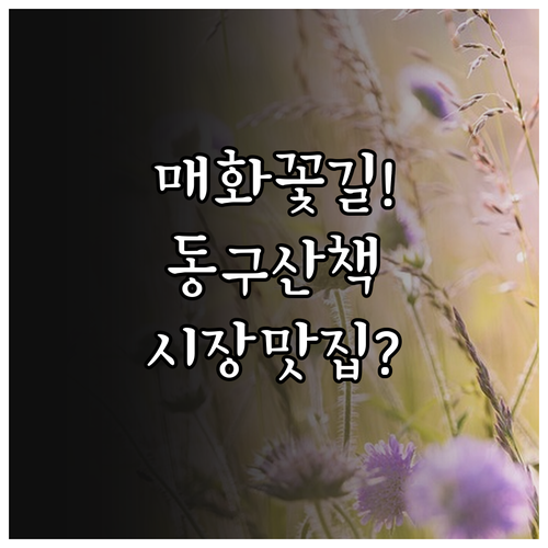 광주 동구 푸른길공원 매화 산책로 및..