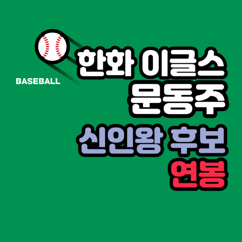 한화 이글스 문동주 야구선수