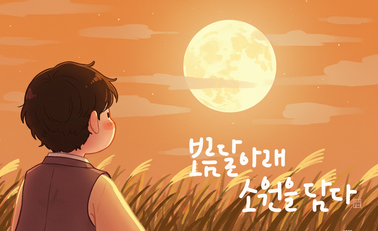 추석에 어울리는 감성 캘리그라피 문구