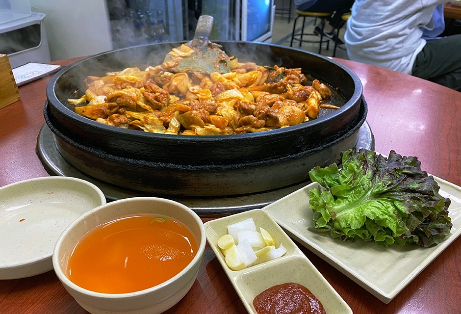 1.5닭갈비 본점 철판 닭갈비 상차림
