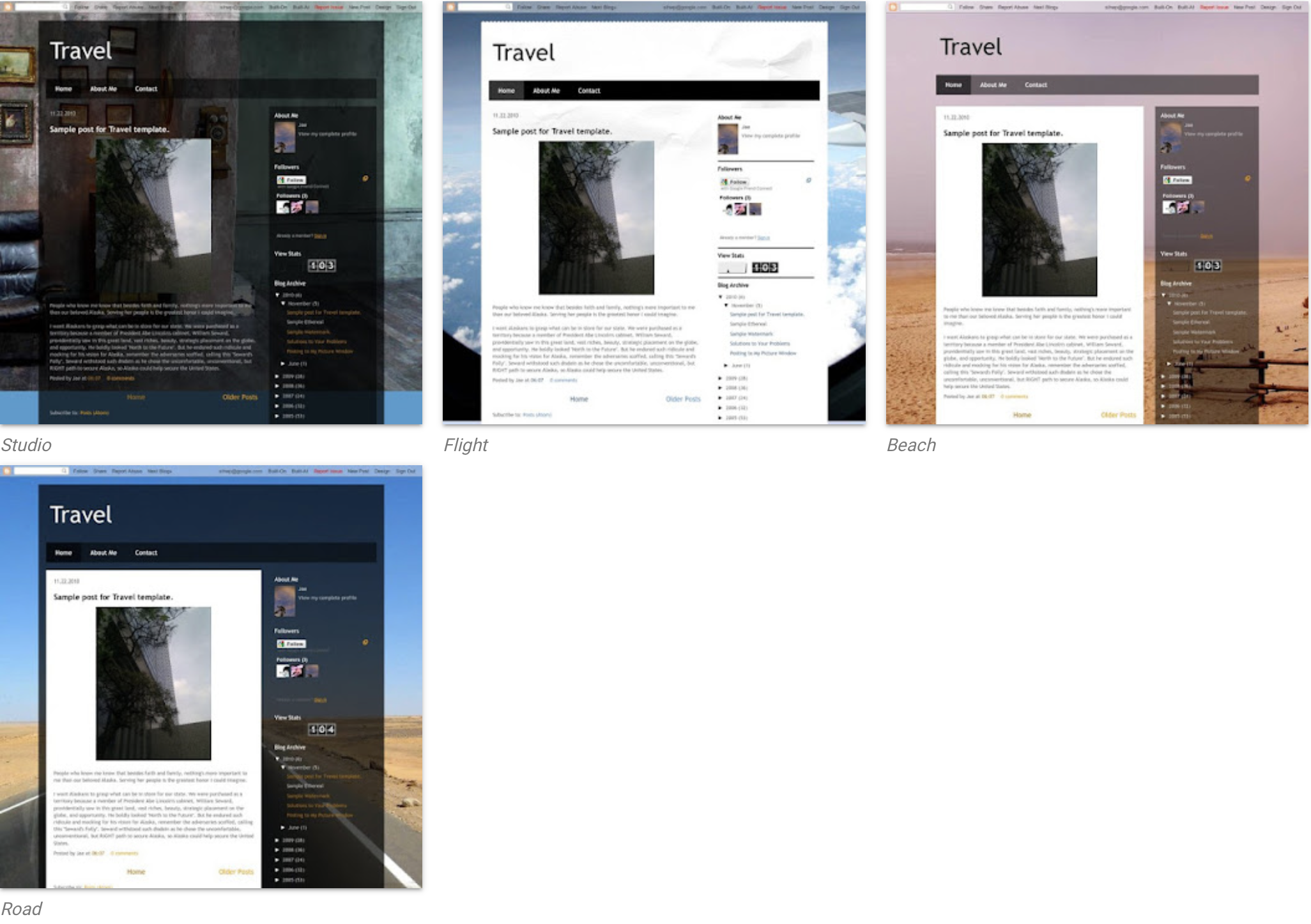 블로그스팟-테마-Travel