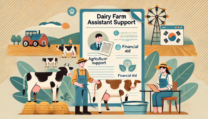 금산군 낙농 도우미 지원 안내