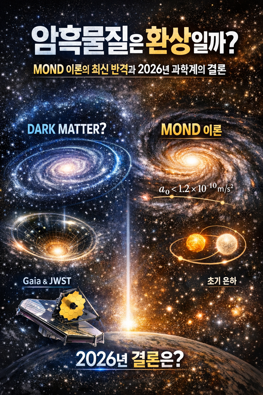 암흑물질은 진짜 존재할까 MOND 이론 반격과 2026년 최신 과학 결론