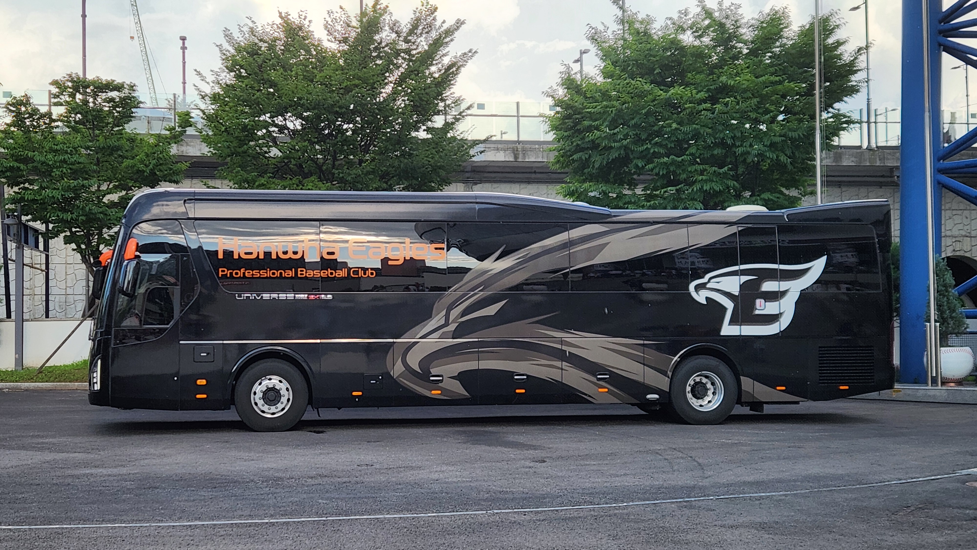 한화 이글스 선수단 버스