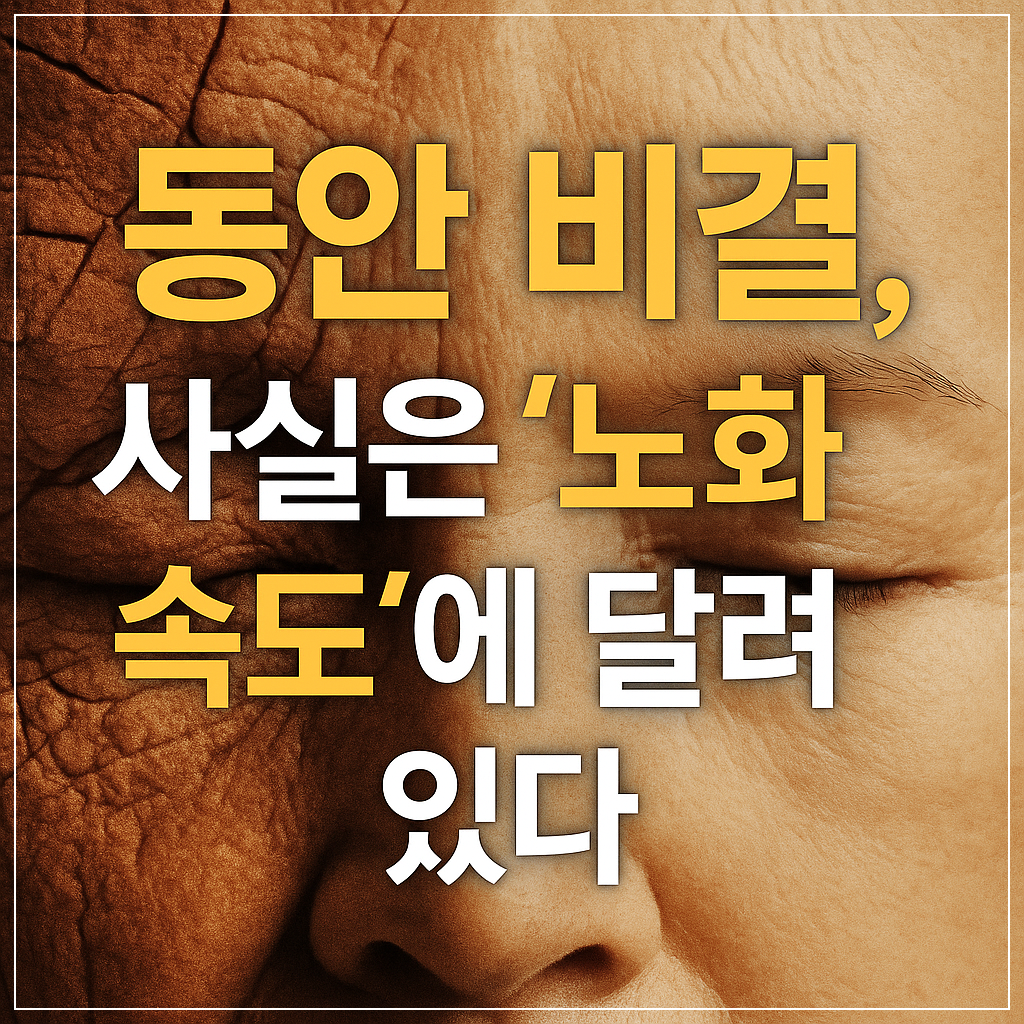 동안 비결, 사실은 ‘노화 속도’에 달려 있다