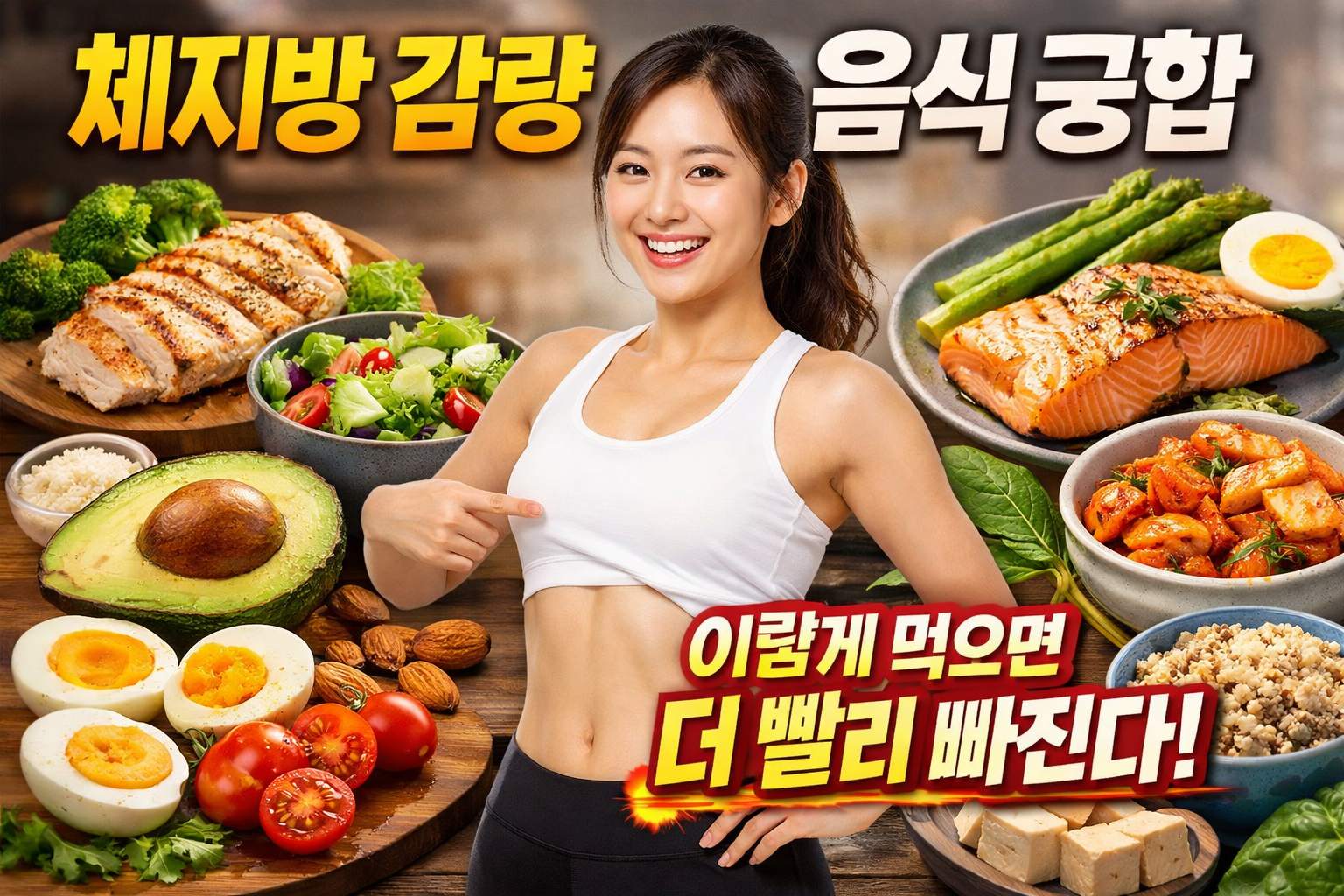 체지방 감량 음식 궁합