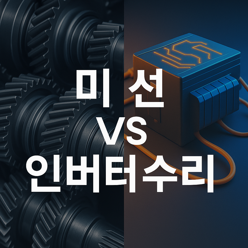 미션 수리비 vs 인버터 수리비, 실제 견적 비교