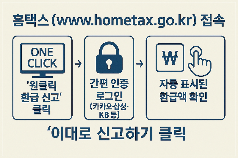 홈택스 종합소득세 환급 신청방법 이미지
