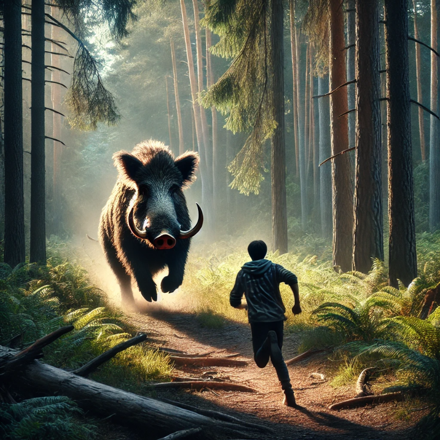 멧돼지가 달려드는 꿈