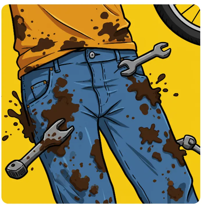 옷에 묻은 자전거 기름때 제거법-1