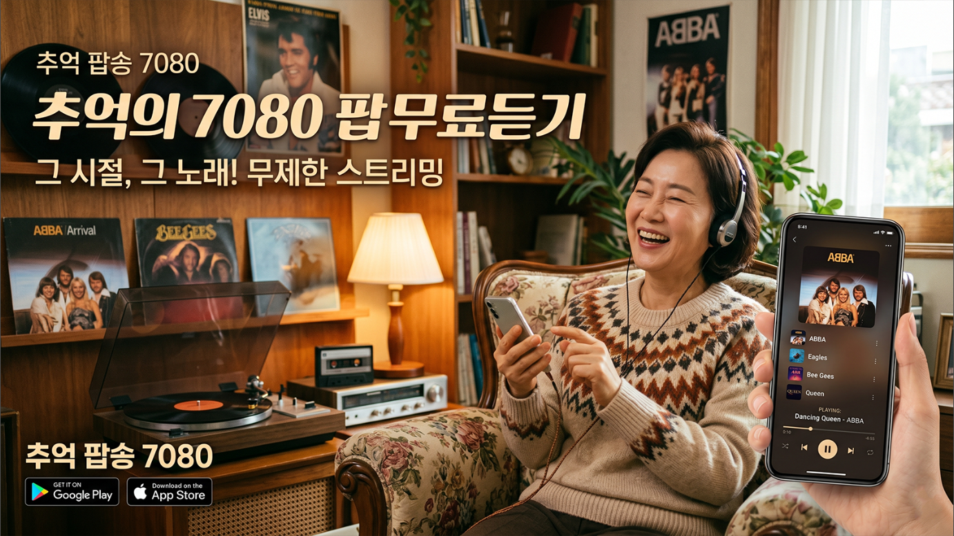 팝송 모음, 7080 팝송 무료 음악 듣기, 추억의 팝송 다시 듣기