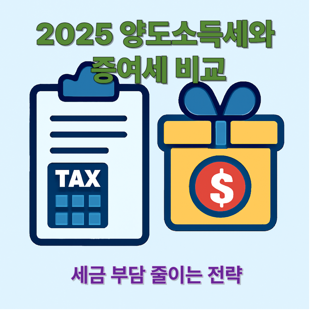 2025 양도소득세와 증여세 비교