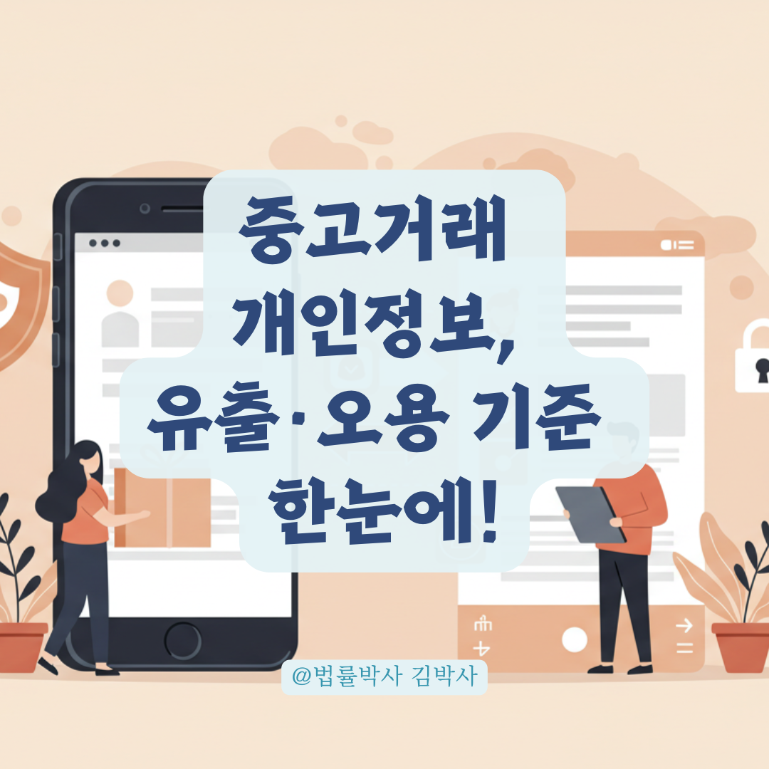 중고거래하다 생긴 개인정보 분쟁, 유출·오용 판단 기준 바로 알기.